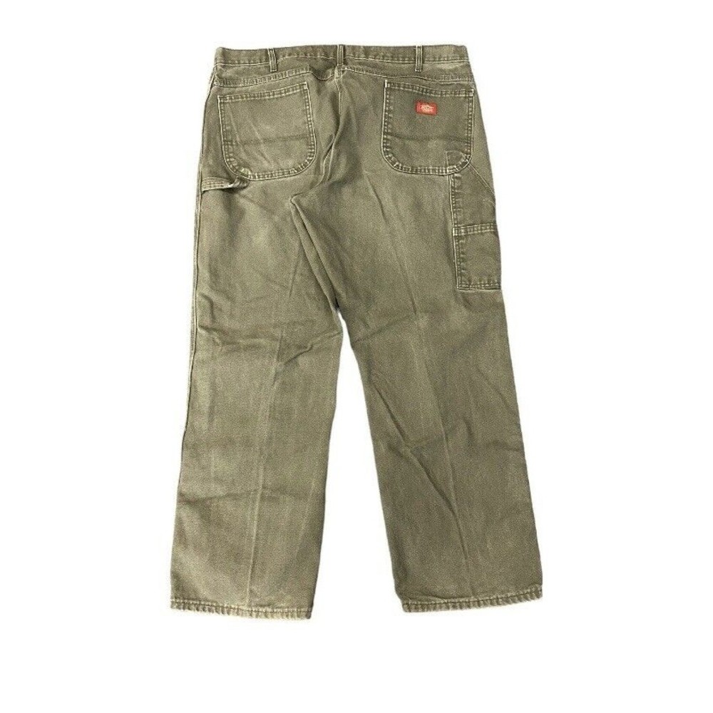 Vintage Dickies Distressed Carpenter Work Pants Faded Green Size 40x30